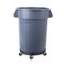 Boardwalk 300 lbs. Capacity 18.25 in. Diameter Refuse Container Utility Dolly - Gray